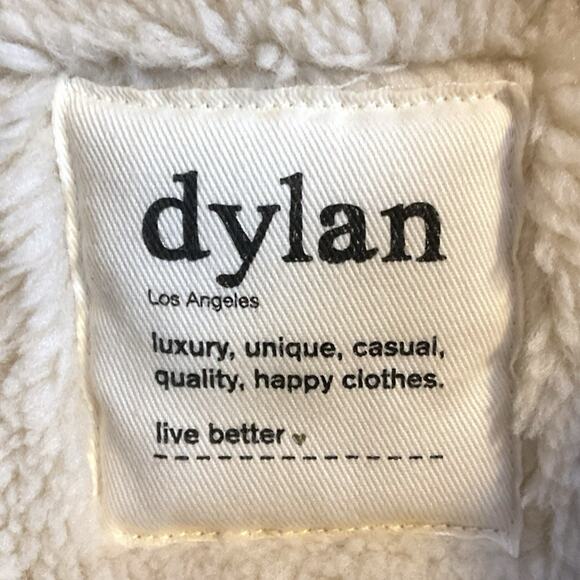 Dylan Puffer Vest Women's Sz M Navy Blue Sherpa Lined Down Zipped Pockets Snap - Picture 5 of 8